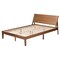 Baxton Studio Eileen Mid-Century Transitional Walnut Brown Finished Wood Queen Size Platform Bed 232-13242-ZORO - alternate 2